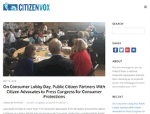 Tablet Screenshot of citizenvox.org